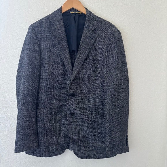 Canali Other - Canali Kei blue modern fit jacket wool silk cashmere blend 34/50